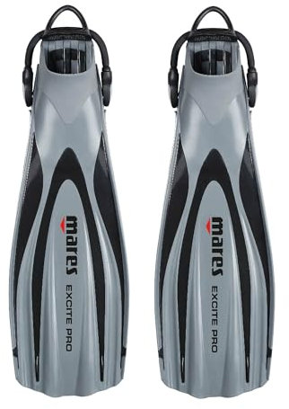 Mares Excite PRO Tauchflossen Unisex – Erwachsene Grau S