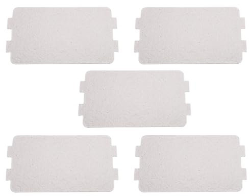FTVOGUE 5Pcs Plaque de mica de Four à Ondes, Plateaux tournants pour Ondes, Couvercle ​de Guide d'ondes