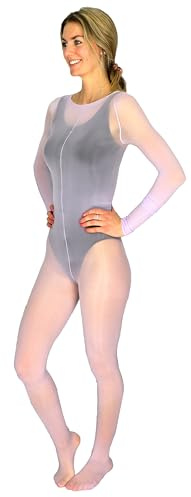Mona's Choice Tall Oil Shine Glossy Bodystocking (With Crotch, Purple, X-Large)
