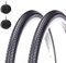 2 x Reifen Kenda 26 x 1 3/8 (37-590) + Reifen schwarz X City Bike Erwachsene Vintage