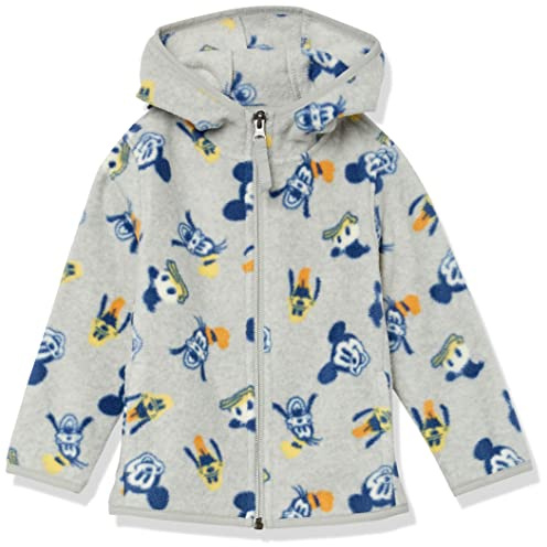Amazon Essentials Disney | Marvel | Star Wars Chaqueta de Forro Polar con Capucha y Cremallera Completa Niño, Mickey Y Sus Amigos, 5 años