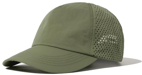 Clakllie Utomhus basebollkeps andas basebollkeps sommar nätkeps herr snabbtorkande lätt löpmössa UV-skydd sport Cappy vattentät snabbtorkande keps, H-WBBC7-grön, En Storlek