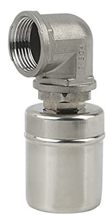 BLUVLY Schwimmerventil Aus Edelstahl 304, Automatisches Schwimmkugelventil, Wasserstandsregelventil, Automatischer Wasserstandsregler, Wasserstandsschalter, Seitlicher Wassereintritt (Size : 1 inch)