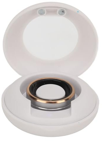 Anillo Inteligente con Rastreador de Salud, Monitoreo del Sueño, Resistente Al Agua IP68, Control de Cámara, para Hombres y Mujeres, con Aplicación (Talla 12)