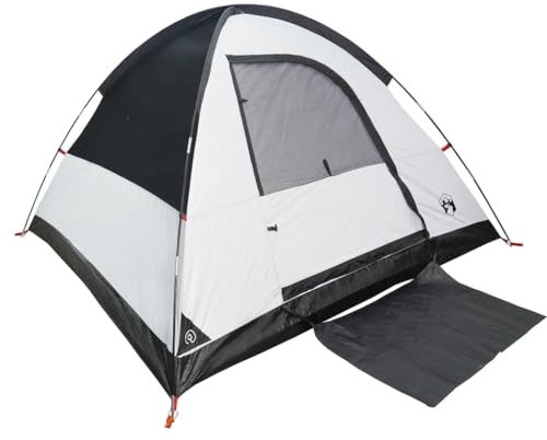 vidaXL Tienda de campaña iglú 3 Personas Tela Opaca Impermeable Blanco