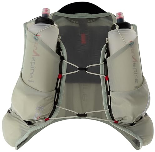 UltrAspire Bronco Leichte Laufweste, Desert Sage, Größe L (86,4 - 106,7 cm) mit weichen Flaschen