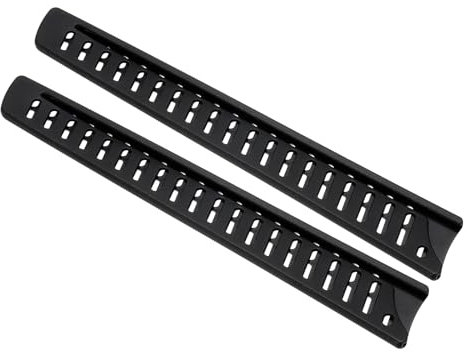 Patikil PP Safety Knife Cover Sleeves for 10 Bread Knives, 2 Pack Edge Guard Blade Protector Universal Knife Sheath, Black