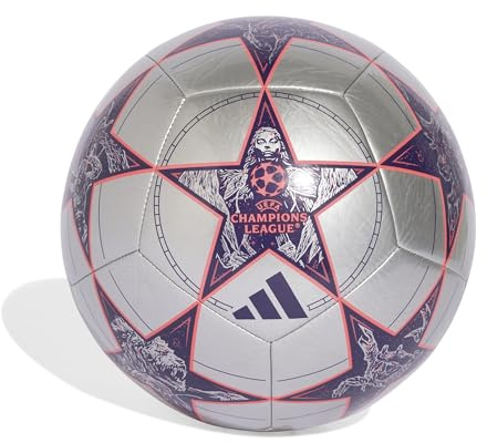 Adidas UEFA Champions League Club Ball JP1539, Unisex Footballs, Silver, 5 EU