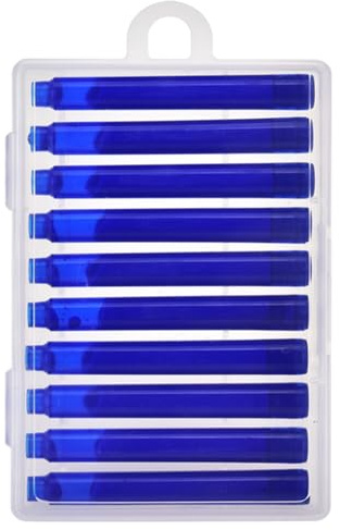 LVZONGXIN 10x radierbare Tintenpatronen Kompatibel Füllhalter I Vorteilspack Nachfüll-Patronen königsblau I erasable Fountain Pen I radierbare Tinte