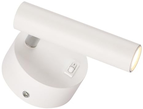 iplusmile Lámpara de Pared Moderna Foco para Lectura Iluminación Interior con Diseño Simple para Dormitorio y Sala Montaje Mural Elegante y Funcional