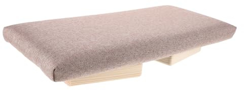 JOINPAYA Sgabello da Meditazione Pieghevole in Legno, Sedile Ergonomico
