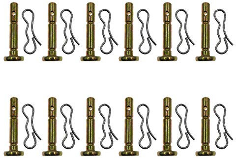 Cancanle 12 Paquets Goupille de Cisaillement et goupille Fendue pour souffleuse à Neige CUB & Troy-bilt MTD 738-04155