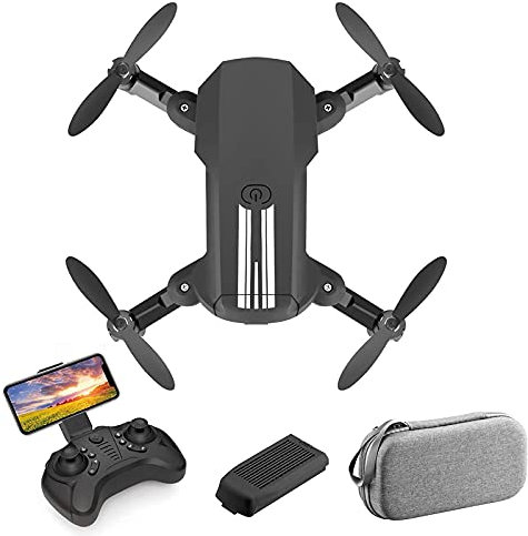 BROLEO Drone videocamera 4K HD, quadricottero RC con Protezione dell'elica, Vibrazione 3D, modalità Combattimento, induzione di gravità, Mantenimento dell'altitudine, modalità
