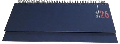 Scadenziario planner calendario ufficio da tavolo per appuntamenti 2026 settimanale F,to 30 x 13 cm + Omaggio penna a scatto e segnalibro