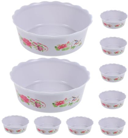 PRETYZOOM 10 Pièces Pot De Nénuphar Pot De Plantation De Jonquilles Pot De Fleurs Décoratif Pot De Fleurs pour La Maison Bol à Bonsaï Pot De Jardinage Domestique Pot De Lotus Bol De Lotus PP