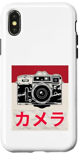 Appareil photo reflex analogique japonais vintage Coque pour iPhone X/XS