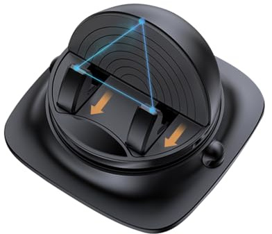 Support de téléphone pour tableau de bord de voiture - Support de berceau de téléphone portable, support de tableau de bord réglable | Ressort de téléphone sans glissement avec organisateur de câble
