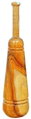 Wooden Mugdar/Meel/Clubbell 5KG Traditional Indian Karla Kattai for Strength Handcrafted Sheesham Wood Fitness Equipment.