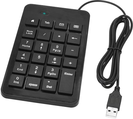 USB Wired Numeric Keypad 5FT, 23 Key Multifunctional Numeric Pad Keyboard