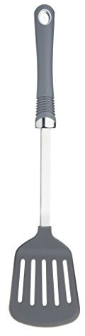 KitchenCraft Professional Paletta con Fessure in Acciaio Inossidabile e Impugnatura in Nylon, 36 cm