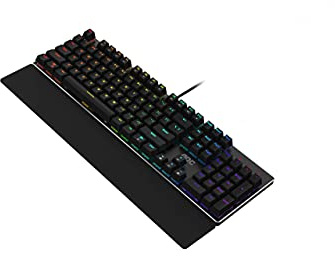 Clavier de jeu AOC GK500 RGB Mécanique USB 104 touches QWERTY avec repose-main magnétique et touches macro dédiées