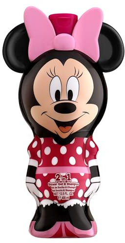 Minnie Mouse 2in1 Duschgel & Shampoo für Kinder mit milder Pflegeformel, 3D Figur Minnie Mouse (400 ml)