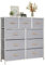 LYNCOHOME Kommode mit Schubladen aus Stoff, Sideboard Wohnzimmer mit 9 Stoffschubladen, kommode Schlafzimmer Flur, komode komodenschrank flurschrank für Küche Büro Flur Schlafzimmer