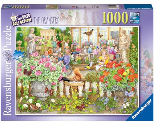 Ravensburger Cosy Cafe No. 2 The Orangery Café 1000 Piece Jigsaw Puzzles for Adults and Kids Age 12 Years Up