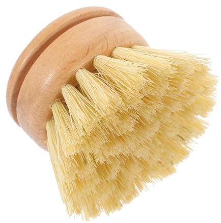 Ciieeo Wooden Handle Dishwashing Brush for Kitchen Small Scrubber Brush for Cleaning Dishes and Pots