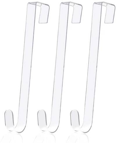 NewHSY Lot de 3 crochets de suspension pour couronne de porte d'entrée, 30,5 cm – Crochets de suspension pour décorations de Noël, couronne, vêtements, chapeaux, sacs, guirlandes, accessoires de