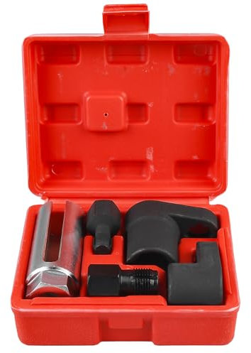 VEGOATY Lot de 5 douilles pour sondes lambda, outil de sonde lambda, jeu de clés de sonde, jeu de douilles et kit de réparation de filetage, outil de réparation automobile avec entraînement 1/2,