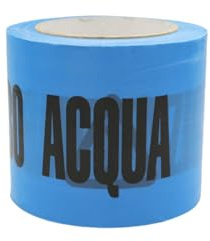 Pikappa 1573 Nastro di segnalazione Attenzione Tubo Acqua da 200 m. Azzurro