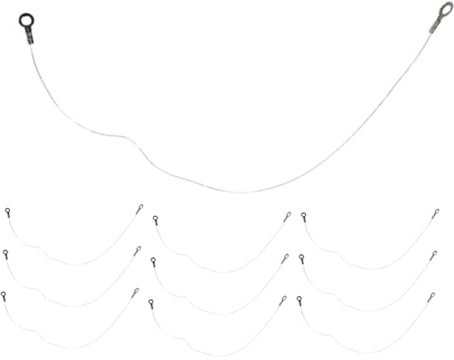STOBAZA Fils De Nivellement De Gâteaux Professionnels En Acier Inoxydable 10 Pièces, Remplacement Fil De Coupe-fromage Haute Précision, Usage Cuisine Maison Pâtisserie