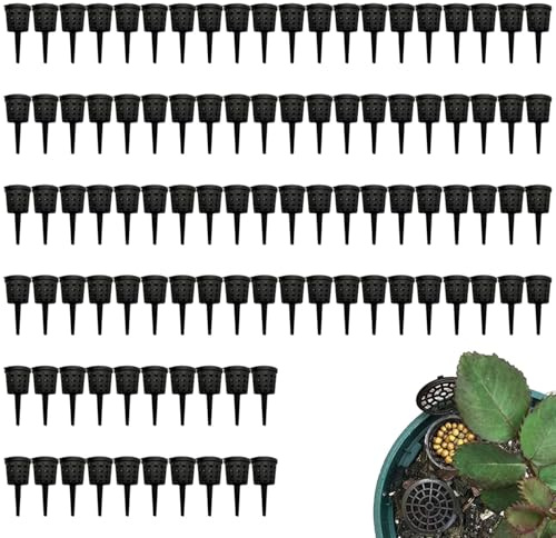 MEISO 100 Pezzi Scatola per Fertilizzante per Piante, Contenitori per Fertilizzanti per Bonsai con Coperchio, Mini Scatola Fertilizzante per Piante Grasse, Piante in Vaso e Muschio, per Giardino