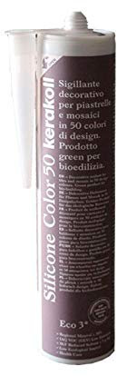 KERAKOLL SILICONE COLOR - 50 Cartuccia da 310 ml di sigillante decorativo per piastrelle e mosaici