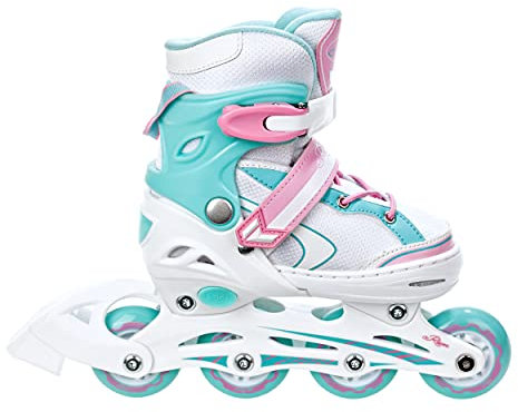 Raven Lia Kinder Inlineskates Einstellbar, mit Leuchtring LED 27-30 (21,5cm - 24cm)