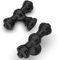 Amerdeco 6 Pièces Boutons de Meuble Noir,Vintage, pour Armoires, Tiroirs et Portes de Cuisine UK0017