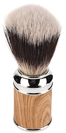 Pennello da Barba da Uomo, Schiuma Altamente Assorbente con Setole Sintetiche Pennello da Barba Portatile Strumento di Pulizia da Barba Ad Asciugatura Rapida Per Salone di Viaggio a Casa