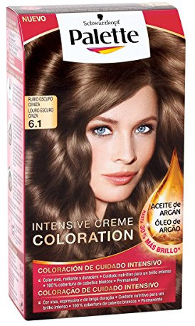 PALETTE INTENSIVE CREME tinte Rubio Oscuro Ceniza Nº 6,1 caja 1 ud