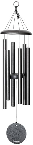 Corinthian Bells by Wind River - 30 inch Silver Vein Wind Chime for Patio, Backyard, Garden, and Outdoor Decor (Aluminum Chime) Made in the USA