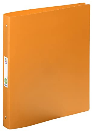 Viquel - Grand classeur souple 24x32 en plastique Essentiel recycle - Etiquette sur le dos - Fabriqué en France - Orange
