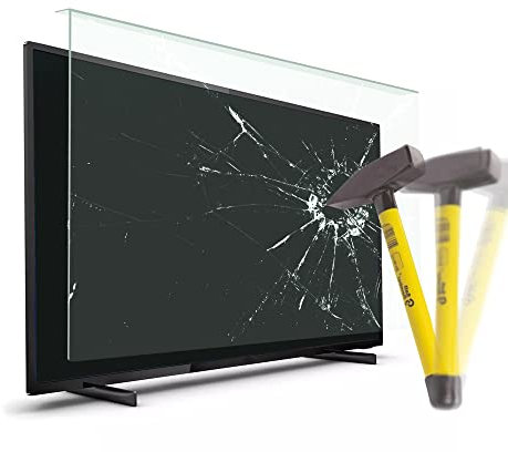 VENTON TV Bildschirmschoner 127 Bildschirm (50 Zoll) - Fernsehfilm für LCD, LED, 4K OLED und QLED HDTV Displayschutz für Fernseher - AntiSchaden TV Schutz - Abgehängt und Fixiert