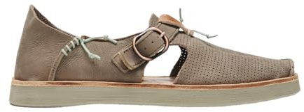 Satorisan - Benirras Microperforated - Sandalen Herren und Damen - Flache Leder Sandalen Bequem, Nachhaltig und Dauerhaft - Farbe Loden - Größe 45