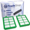 Trade-Shop Ersatz Hepa Allergie Filter Set kompatibel mit AEG VX6, VX7, VX8, LX7, LX8, LX9 ersetzt AEG AFS1, ASF1W, E 12, AEFG12W, UltraCaptic E 12 AEF12