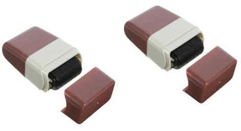 Lurrose 2stücke Geheimhaltungsstempel Für Identitätsschutz Praktischer Roller-stempel Zum Verbergen Sensibler Informationen Postkarten Mails Und Adressen Wiederverwendbar Und