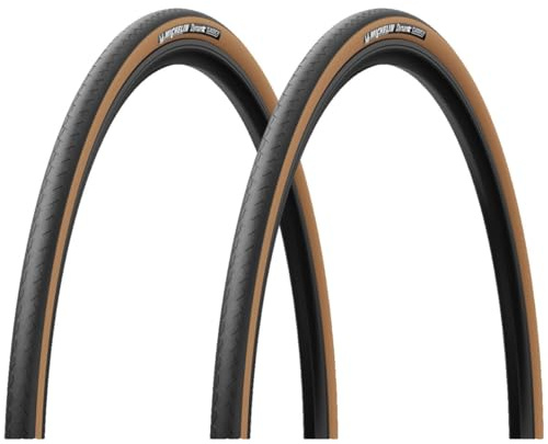 MICHELIN - Lot de Deux Pneus Route ETRTO 28-622 700X28C Dynamic Classic - Tringles Rigides - Skinwall Noir/Beige - Gamme Access Line - Référence CAI 100926 - Léger et Endurant - Vélo Rétro/Vintage
