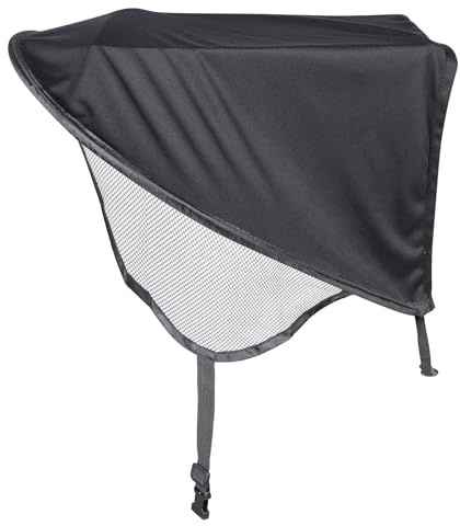 JUMPLAWN Toldo para Cochecito de Ñiño Negro Funda Protectora Elástica Resistente al Viento Parasol para Cochecito Exterior Protección Solar y Anti-Uv Accesorio para Verano
