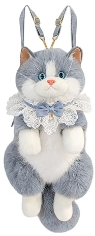 Mochila Gato Peluche Para Mujeres Mochila Y Estilosa
