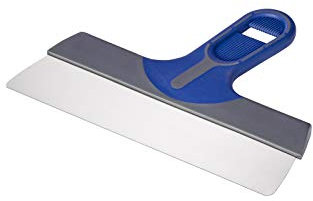 Colorus Profi Flächenspachtel 250 mm | Fassadenspachtel aus Edelstahl, rostfrei | Flächenrakel mit Soft-Griff | Großflächenrakel Dekorspachtel | Malerspachtel Wandspachtel Malerwerkzeug