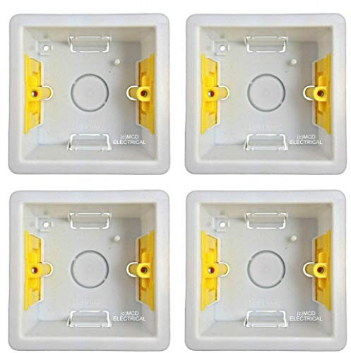 Appleby Lot de 4 boîtes de rangement à fixation rapide 47 mm, plastique, non résistant à l'eau